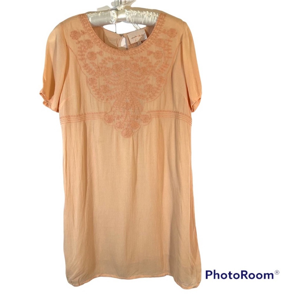 Under skies Embroidered babydoll dress Sz large